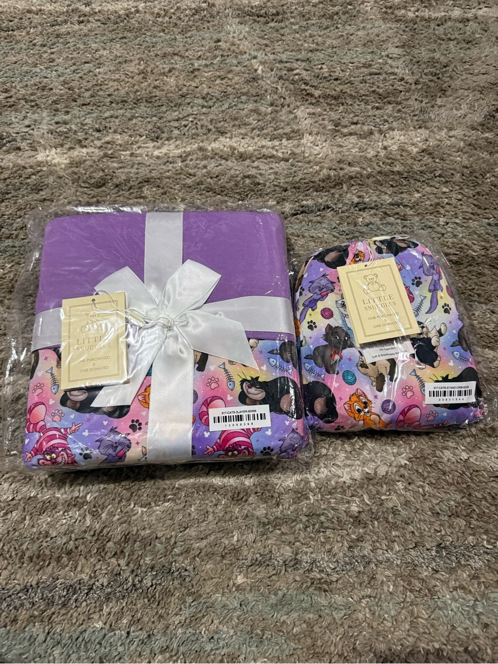 Little Snuggles Dazzling Duos Purrfect Cats Bamboo Bundle *Brand New*